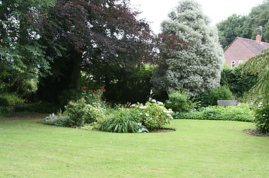 Garden lawn at Lowood